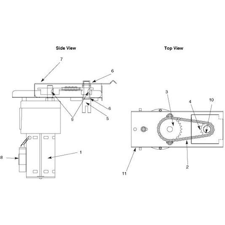 Follett Mounting Plate, Auger M PD502483